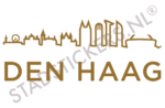 Sticker Den Haag - Goud