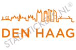 Sticker Den Haag - Oranje
