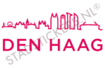 Sticker Den Haag - Roze