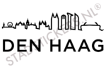 Sticker Den Haag - Zwart