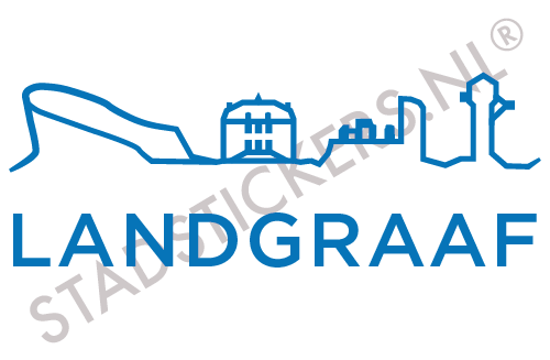 Sticker Landgraaf - Blauw