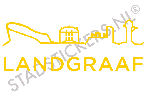 Sticker Landgraaf - Geel
