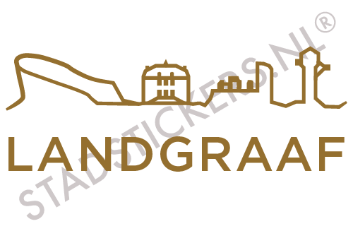 Sticker Landgraaf - Goud