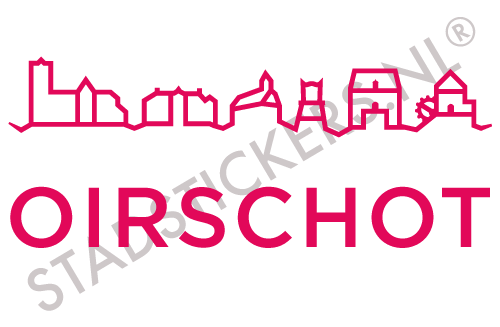 Sticker Oirschot - Roze