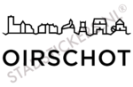 Sticker Oirschot - Zwart