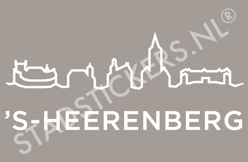 Sticker s-Heerenberg - Wit