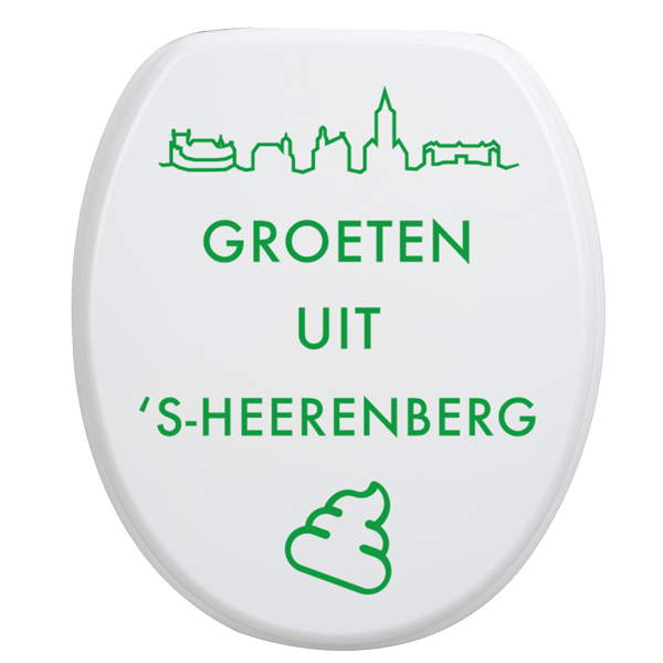 Toiletbrilsticker s-Heerenberg - Groen