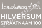 Containersticker Hilversum - Wit
