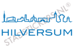 Muursticker Hilversum - Blauw