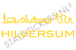 Muursticker Hilversum - Geel