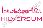 Muursticker Hilversum - Roze