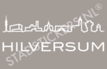 Muursticker Hilversum - Wit