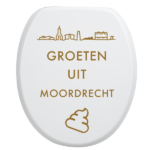 Toiletbrilsticker Moordrecht - Goud