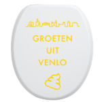 Toiletbrilsticker Venlo - Geel