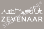 Sticker Zevenaar - Wit
