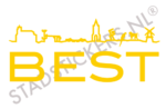 Muursticker Best - Geel