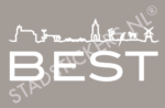 Muursticker Best - Wit