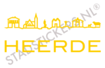 Muursticker Heerde - Geel