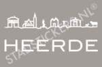 Muursticker Heerde - Wit