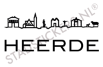 Muursticker Heerde - Zwart