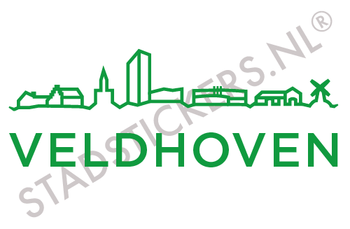 Sticker Veldhoven - Groen