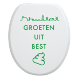 Toiletbrilsticker Best - Groen