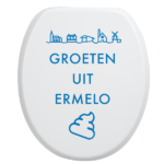 Toiletbrilsticker Ermelo - Blauw