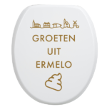 Toiletbrilsticker Ermelo - Goud