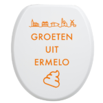 Toiletbrilsticker Ermelo - Oranje