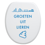 Toiletbrilsticker Lieren - Blauw