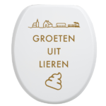Toiletbrilsticker Lieren - Goud