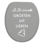 Toiletbrilsticker Lieren - Wit