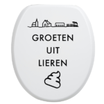 Toiletbrilsticker Lieren - Zwart
