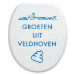 Toiletbrilsticker Veldhoven - Blauw