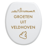 Toiletbrilsticker Veldhoven - Goud
