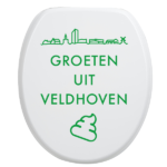 Toiletbrilsticker Veldhoven - Groen