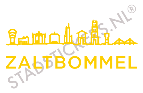 Sticker Zaltbommel - Geel