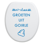 Toiletbrilsticker Goirle - Blauw