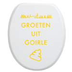 Toiletbrilsticker Goirle - Geel