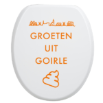 Toiletbrilsticker Goirle - Oranje