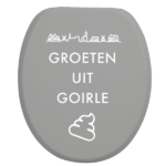 Toiletbrilsticker Goirle - Wit