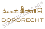 Muursticker Dordrecht - Goud