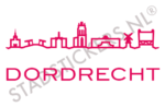 Muursticker Dordrecht - Roze