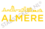 Sticker Almere - Geel