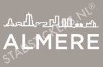 Sticker Almere - Wit