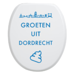 Toiletbrilsticker Dordrecht - Blauw