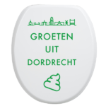 Toiletbrilsticker Dordrecht - Groen