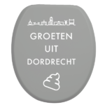 Toiletbrilsticker Dordrecht - Wit