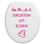 Toiletbrilsticker Elden - Roze