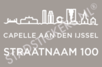 Containersticker - Capelle aan den ijssel - Wit